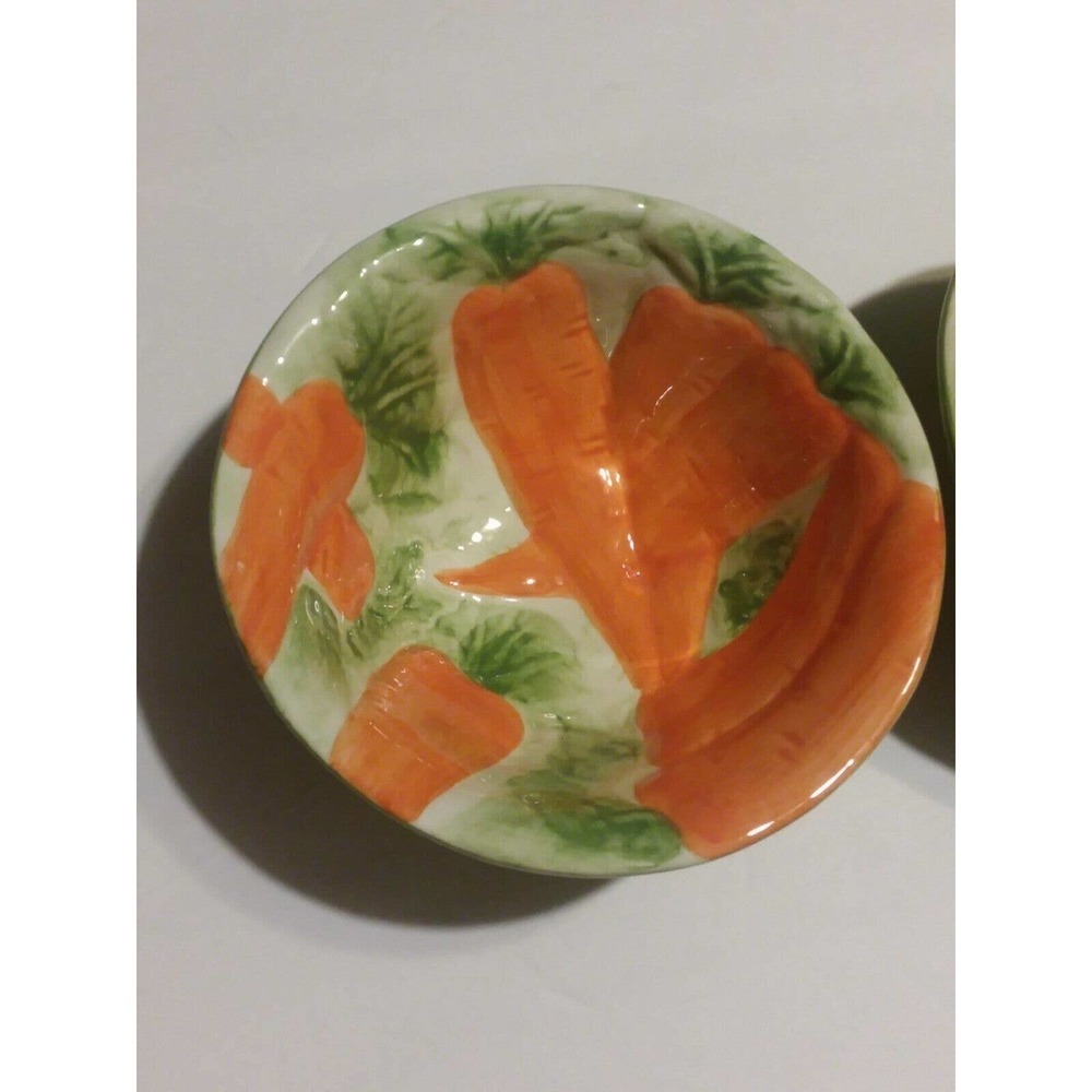 Carrot Ceramic‎ Bowls Set of 2 ~ Easter - Picture 2 of 3